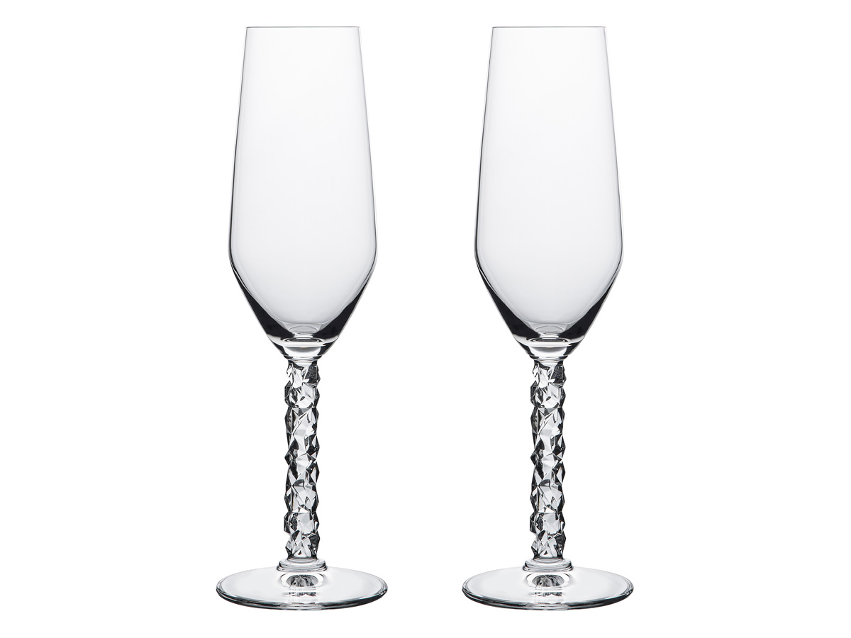 Champagne Glasses Orrefors Carat Engraved Set of 2product zoom image #1