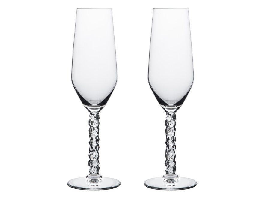 Champagne Glasses Orrefors Carat Engraved Set of 2product image #1