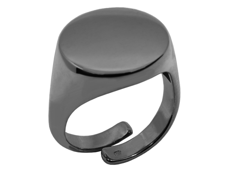Anatolio Signet Ring Men Adjustable 925 Sterling Silver BRHproduct image #1