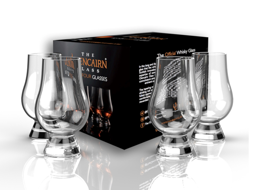 Whiskey Glasses Glencairn Set of 4 Engravedproduct image #1