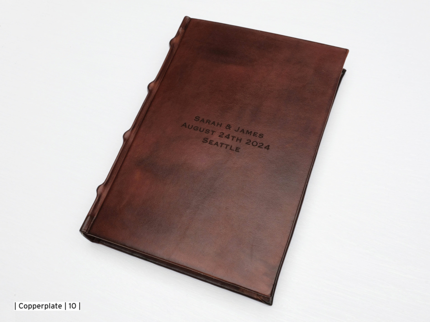 Leather Guest Book Antique Mediumproduct image #4