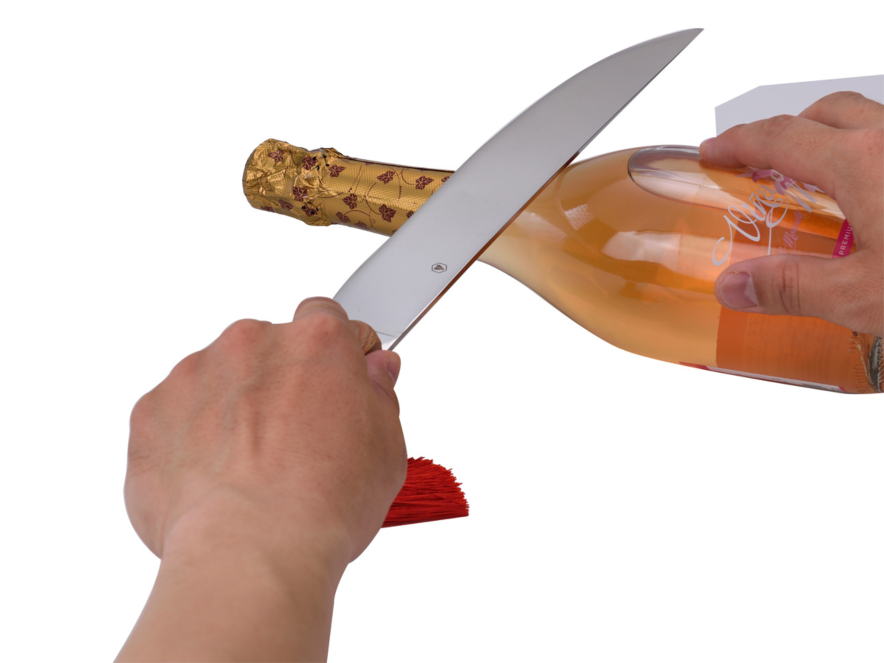 Champagne Saber Laguiole Red Tasselproduct image #5