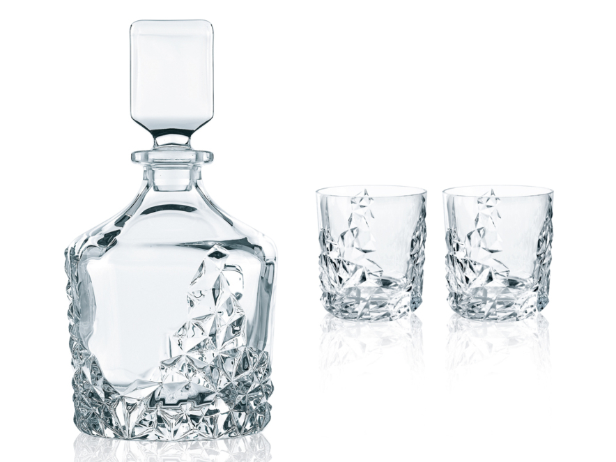 Unique Whiskey Decanter Set Engraved Nachtmann Sculptureproduct image #1