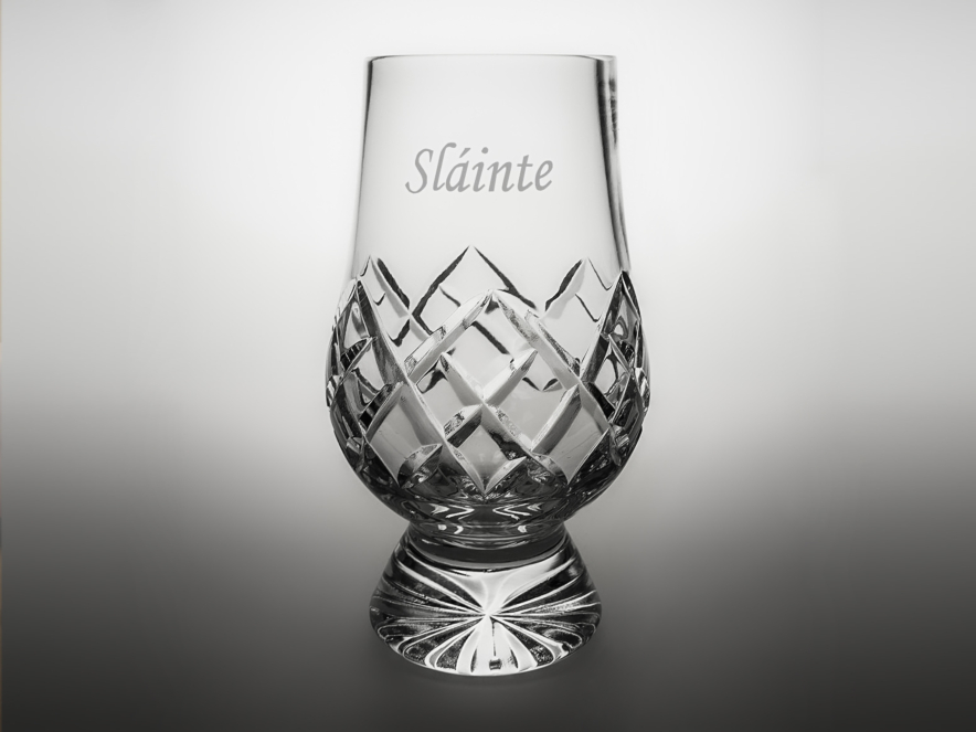 Whiskey Glasses Glencairn Cut Gift Set of 2 Engravedproduct image #2