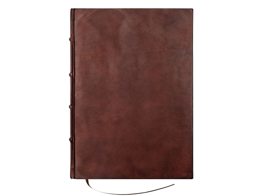 Leather Guest Book Antique Largeproduct image #1