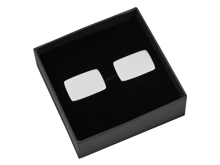 Engraved Cufflinks Milano 925 Sterling Silver Rectangleproduct image #3