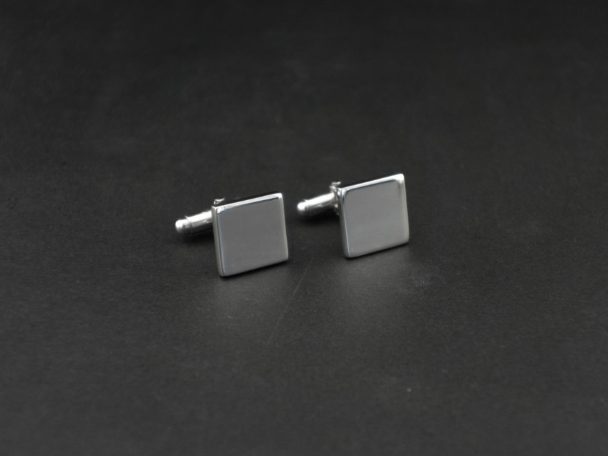 Engraved Cufflinks Milano 925 Sterling Silver Squareproduct image #2