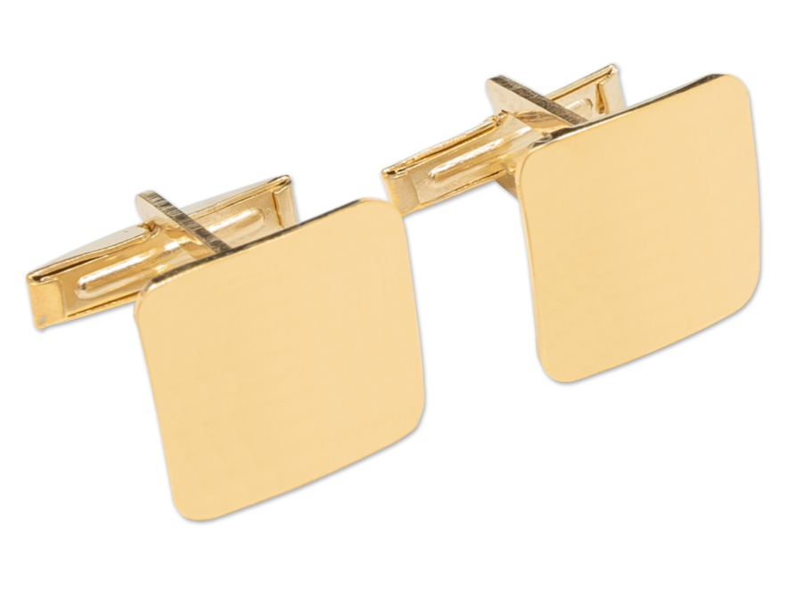Lorenzo Cufflinks Square Gold Plated 925 Sterling Silverproduct image #1