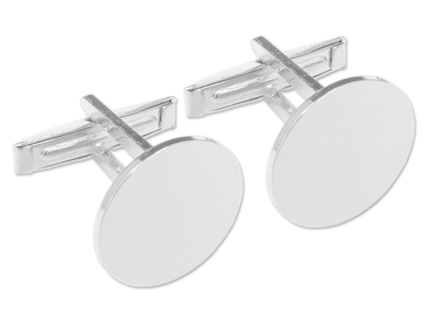 Vincenzo Cufflinks Round 925 Sterling Silver WRHproduct image #1