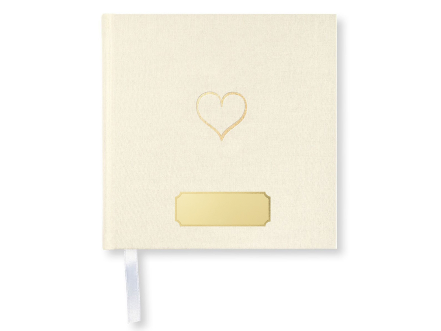 Personalized Guest Book Baby Shower Gold Heartproduct image #1