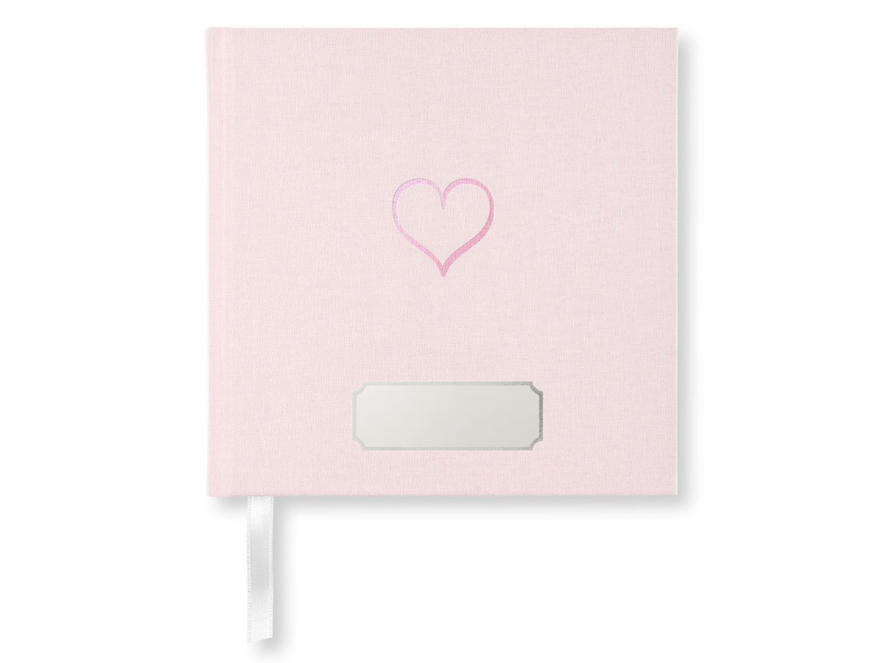 Personalized Guest Book Baby Shower Girl Pink Heartproduct image #1