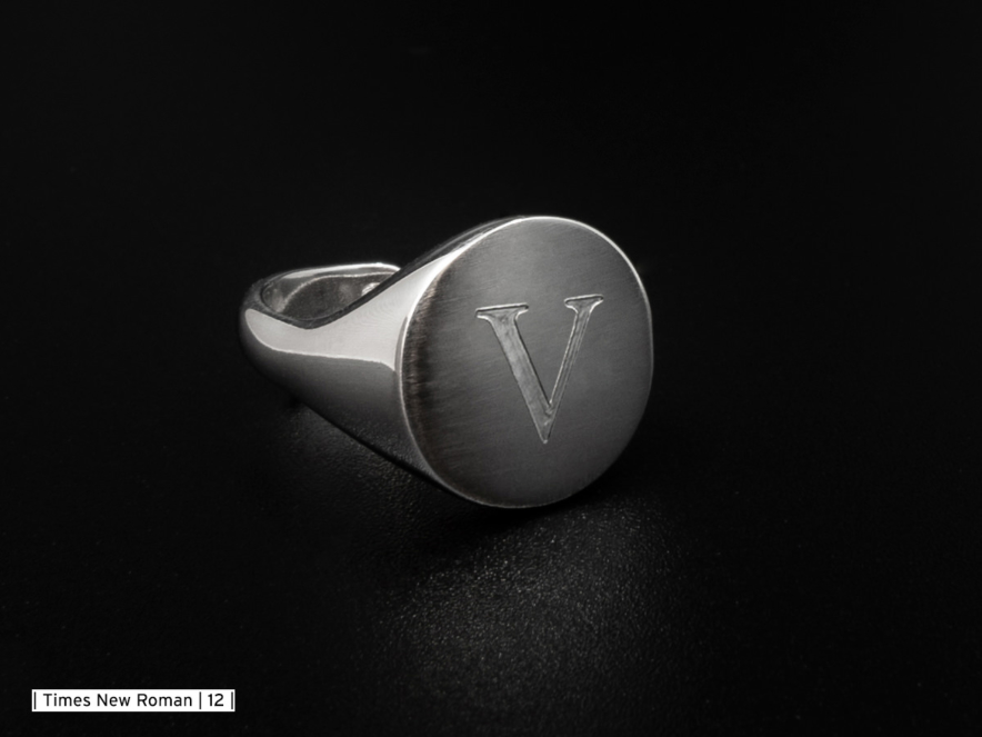 Vincenzo Signet Ring Men Adjustable 925 Sterling Silver WRHproduct image #2
