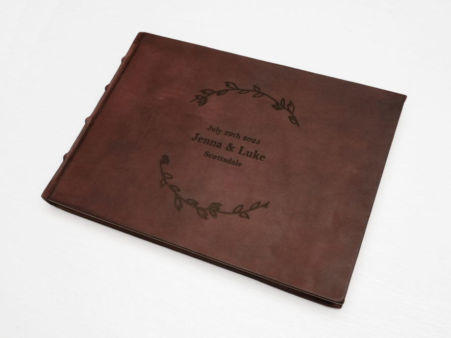 Leather Guest Book Classic Largeproduct image #5