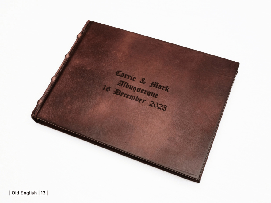 Leather Guest Book Classic Mediumproduct image #4