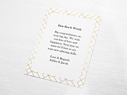 Butler Message Card Elegant card with your gift message printed with ink