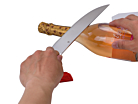 Champagne Saber Laguiole Red Tasselproduct thumbnail #5