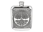 Handmade Hip Flask Pewter Celtic Tree Of Life 6 ozproduct thumbnail #1