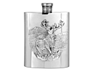 Handmade Hip Flask Pewter Stag Hunting 6 ozproduct thumbnail #1
