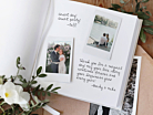 Custom Wedding Guest Book Off White Gold Heartproduct thumbnail #4