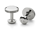 Engraved Cufflinks Skultuna 1607 Icon Model 8 Steelproduct thumbnail #1
