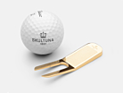 Golf Divot Tool Skultuna 1607 Gold Platedproduct thumbnail #1