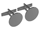 Anatolio Cufflinks Round 925 Sterling Silver BRHproduct thumbnail #1