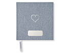 Personalized Guest Book Baby Shower Boy Blue Heartproduct thumbnail #1
