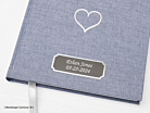Personalized Guest Book Baby Shower Boy Blue Heartproduct thumbnail #2