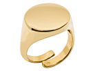 Lorenzo Signet Ring Men Adjustable Gold Plated 925 Sterling Silverproduct thumbnail #1