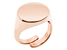 Vittorio Signet Ring Men Adjustable Rose Gold Plated 925 Sterling Silverproduct thumbnail #1
