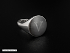 Vincenzo Signet Ring Men Adjustable 925 Sterling Silver WRHproduct thumbnail #2