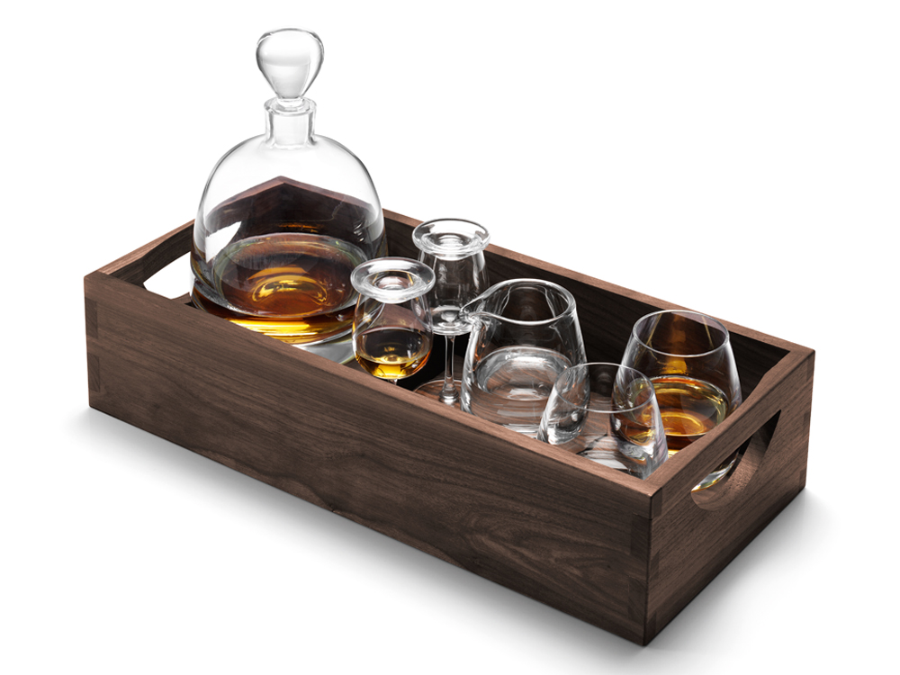 Whiskey Decanter Set With Tray Personalized LSA Islay Connoisseurproduct zoom image #1