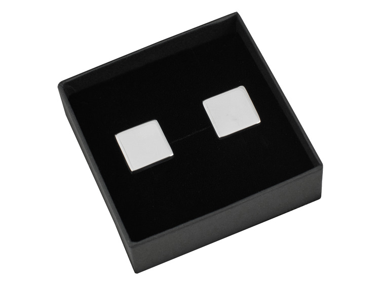 Engraved Cufflinks Milano 925 Sterling Silver Squareproduct zoom image #3