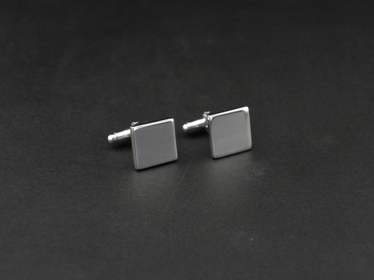 Engraved Cufflinks Milano 925 Sterling Silver Squareproduct zoom image #2