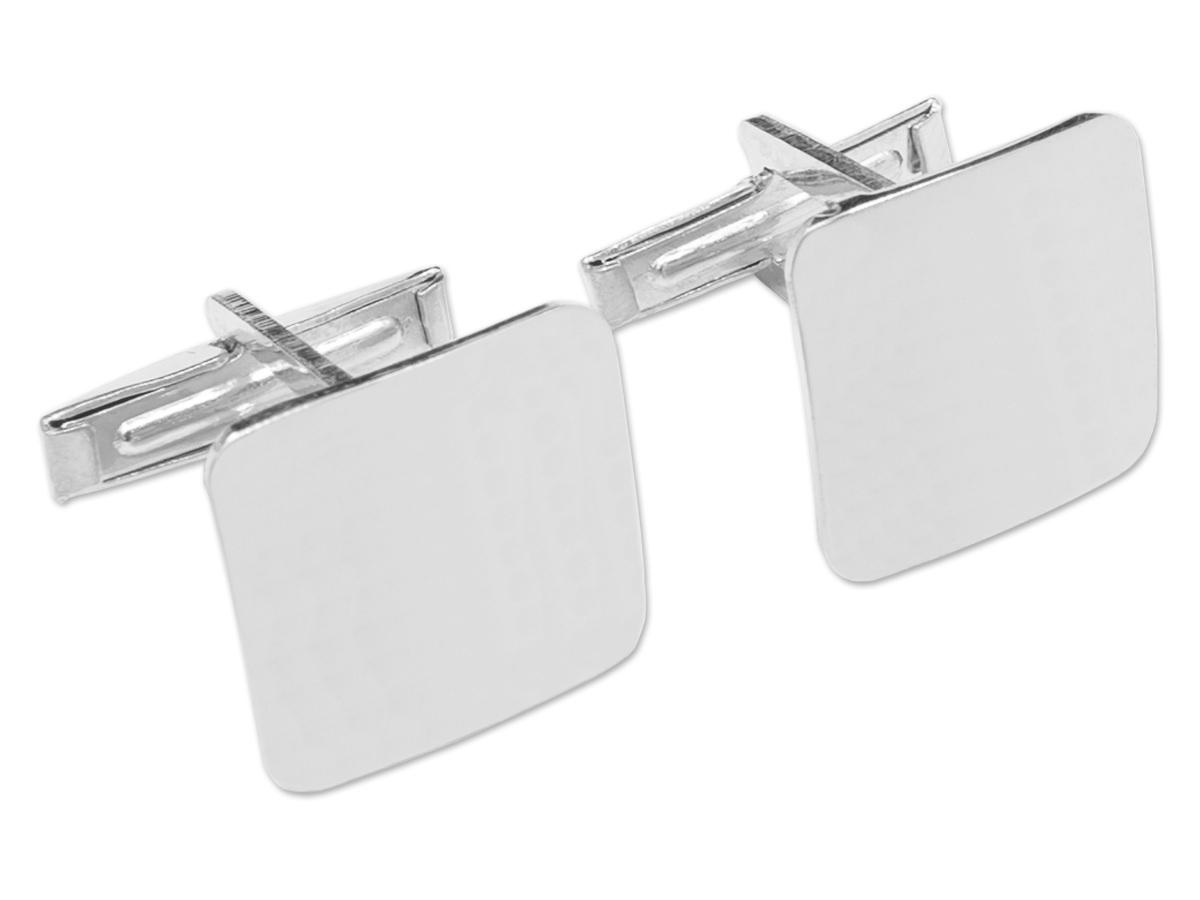 Vincenzo Cufflinks Square 925 Sterling Silver WRHproduct zoom image #1