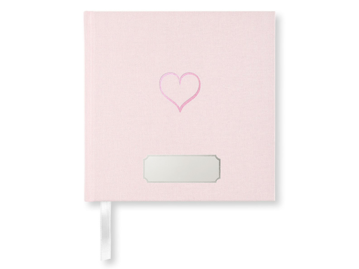 Personalized Guest Book Baby Shower Girl Pink Heartproduct zoom image #1