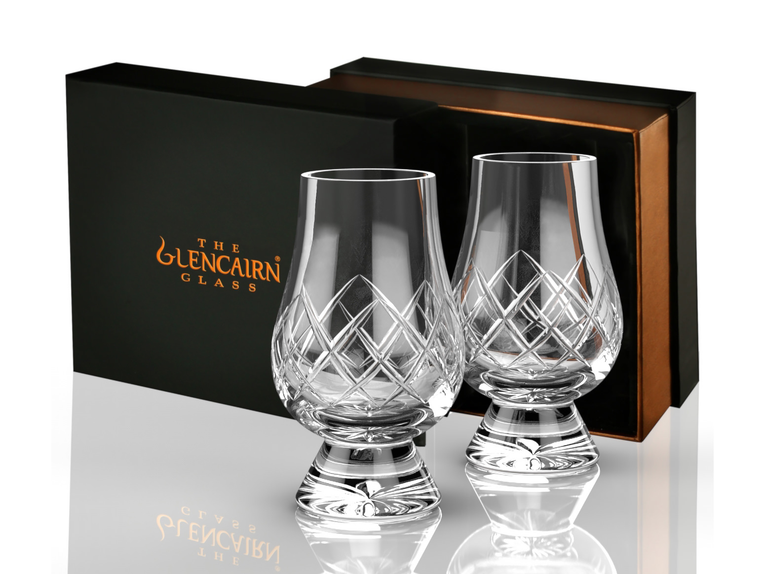 Whiskey Glasses Glencairn Cut Gift Set of 2 Engravedproduct zoom image #3
