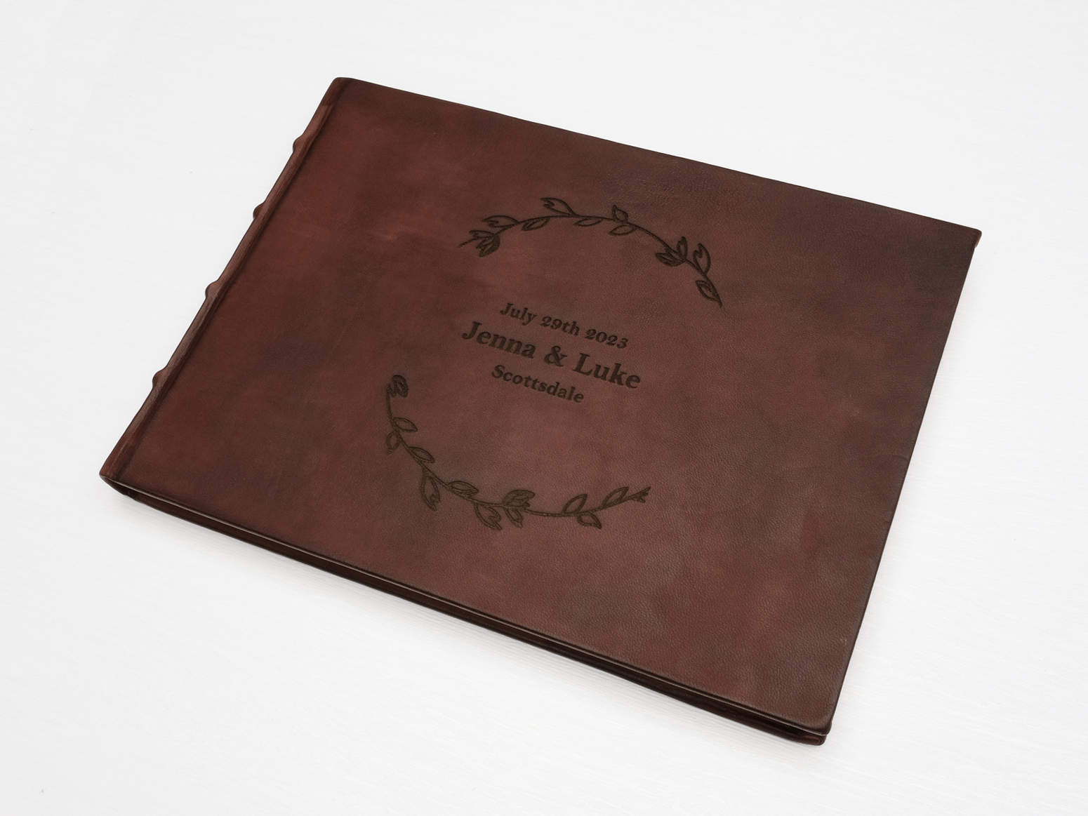 Leather Guest Book Classic Largeproduct zoom image #5