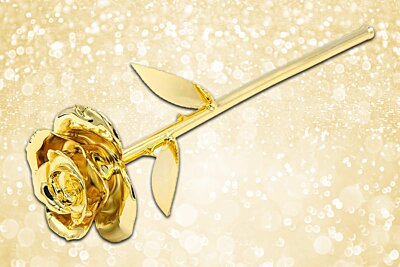 The Gold Dipped Rose With Engraving - A Truly Unique Gift